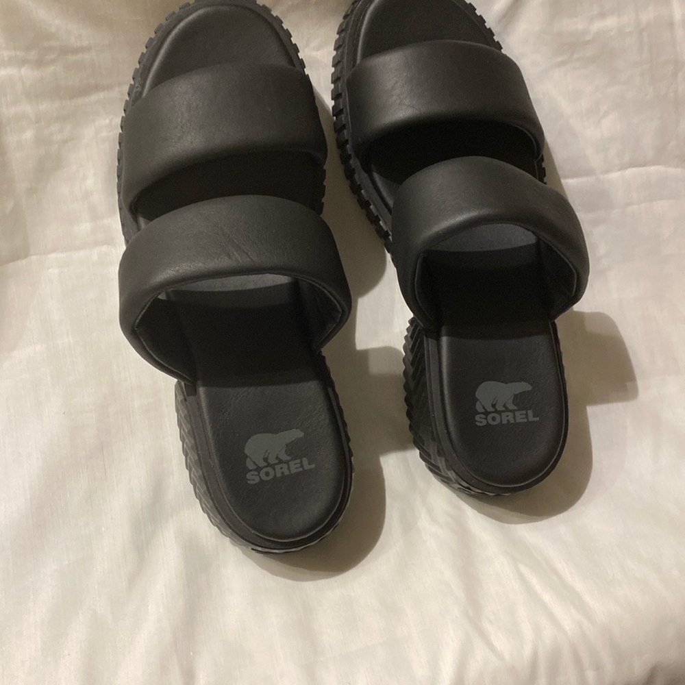 Sorel Black Women's Sandals